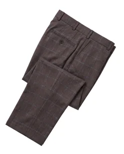 Romaster Purple Check Wool Blend Slim Fit Peak Lapels 2 Button Suit