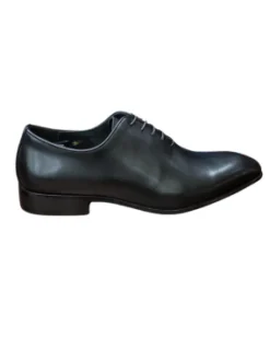 Salo Mens Black Oxford Lace-up Leather Dress Shoes
