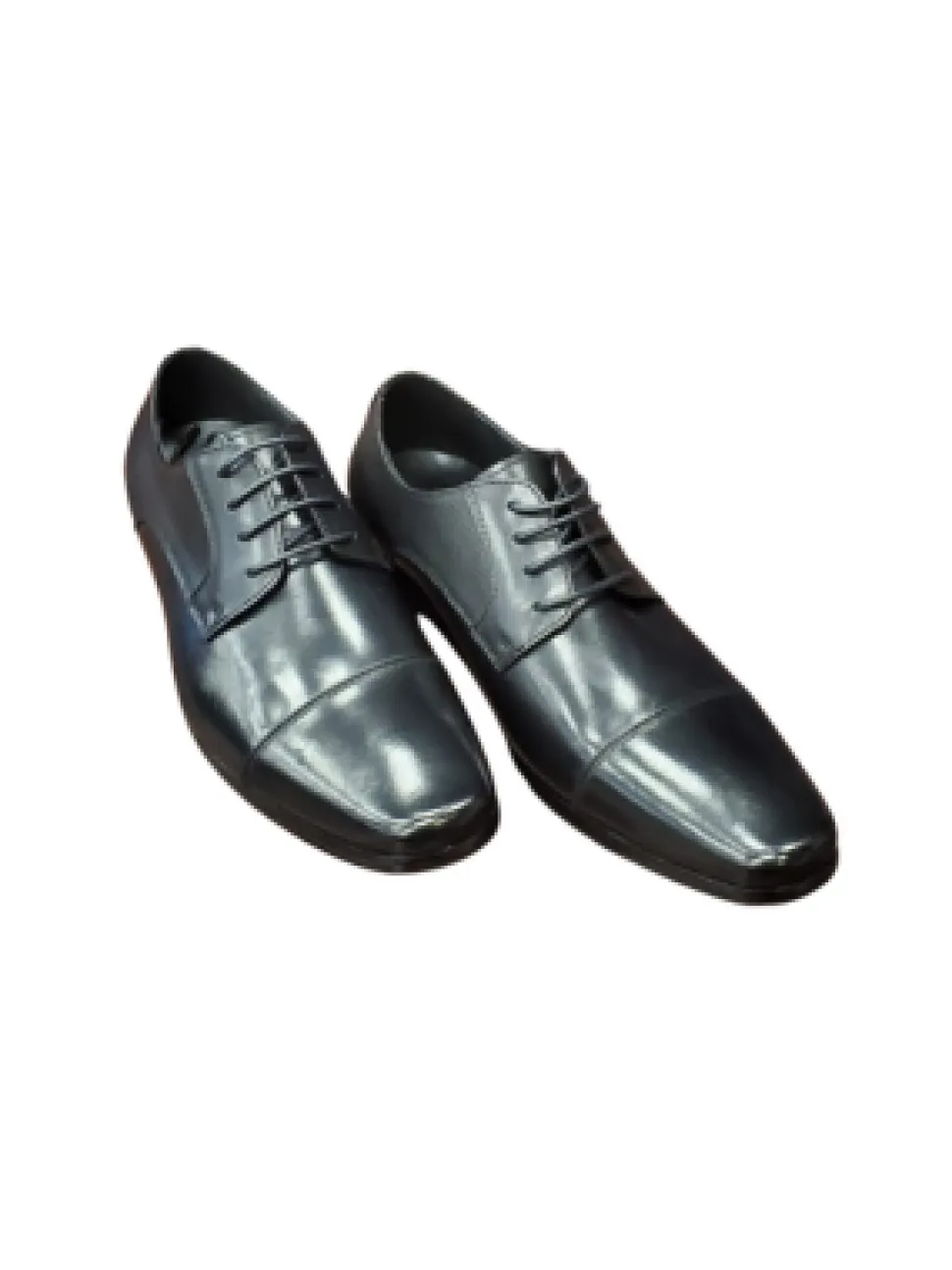 Salo NY Mens Black Cap Toe Lace Up Oxford Leather Dress Shoes