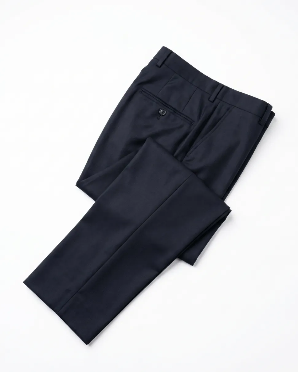 Sartoria Mazara Mens Black Tonal Stripe Slim Fit Wool 2-Button Suit