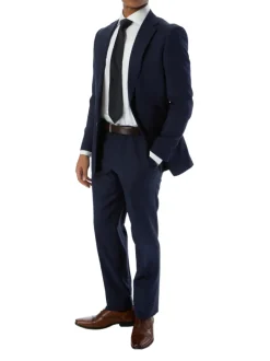 Sartoria Mazara Mens Classic Fit Blue Plaid 100% Wool 2 Piece Suit