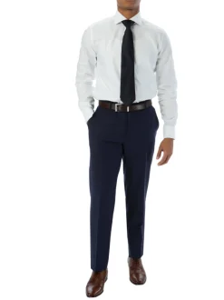 Sartoria Mazara Mens Classic Fit Blue Plaid 100% Wool 2 Piece Suit