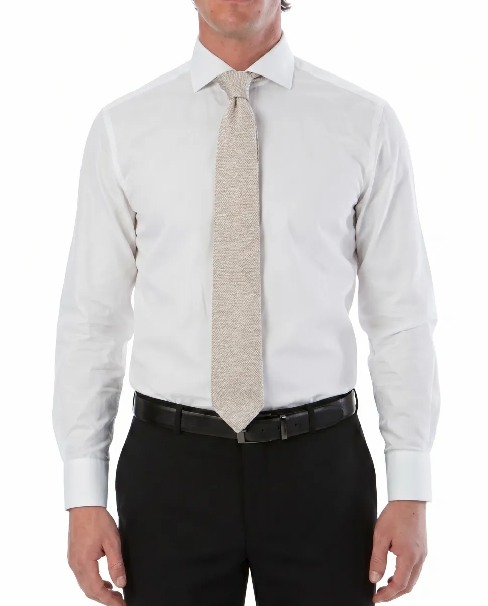Sartoria Mazara Micro-Textured Black Classic Fit Notch Lapel Wool 2-Button Suit