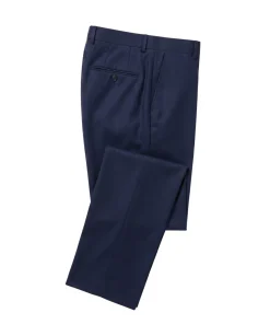 Sartoria Mazara Navy Blue Tonal Plaid Classic Fit Notch Lapel Wool Silk 2-Button Suit