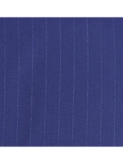 Slim Fit Blue Chalk Stripe Super 110's Reda Wool Peak Lapel Suit