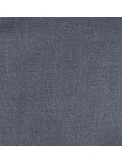 Solid Charcoal Gray Regular Fit 100% Wool 2 Piece Suit With Pleated Pants
