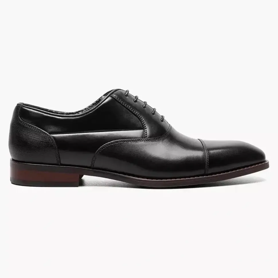 Stacy Adams Kallum Mens Black Lace-up Oxford Leather Dress Shoes