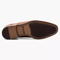 Stacy Adams Kallum Mens Cognac Brown Lace-up Oxford Leather Dress Shoes