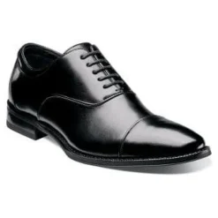 Stacy Adams Kordell Black Oxford Cap Toe Leather Dress Shoes