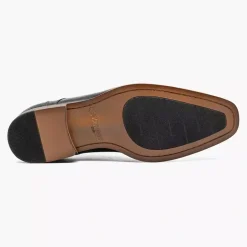 Stacy Adams Penley Men's Black Leather Cap Toe Oxford Dress Shoes