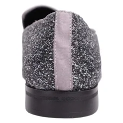 Stacy Adams Swank Silver & Gray Sparkle Slip-on Dress Shoes