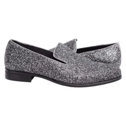 Stacy Adams Swank Silver & Gray Sparkle Slip-on Dress Shoes