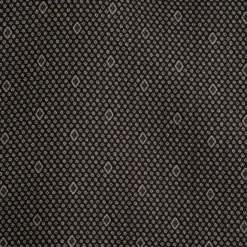 Steven Land Black Micro Geometric Regular Fit Spread Collar Wrinkle & Shrink Free Cotton Dress Shirt