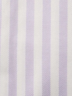 Steven Land Elite Lavender Stripe French Cuff Cutaway Collar Cotton Dress Shirt