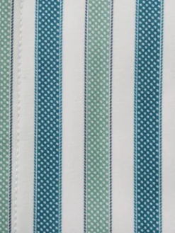 Steven Land Green & Teal Striped Club Collar French Cuff 100% Cotton Wrinkle & Shrink Free Dress Shirt