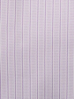 Steven Land Men's Lavender Stripe Cutaway Collar French Cuff Dress Shirt