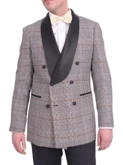 Steven Land Modern Fit Double Breasted Shawl Lapel Dinner Jacket Blazer