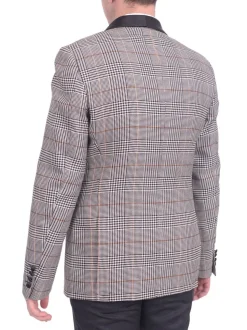 Steven Land Modern Fit Double Breasted Shawl Lapel Dinner Jacket Blazer