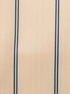 Steven Land Yellow Stripe Spread Collar French Cuff Wrinkle & Shrink Free Dress Shirt
