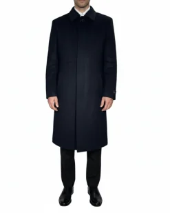 The Montreal Collection Regent Black Down-Insulated Wool Topcoat