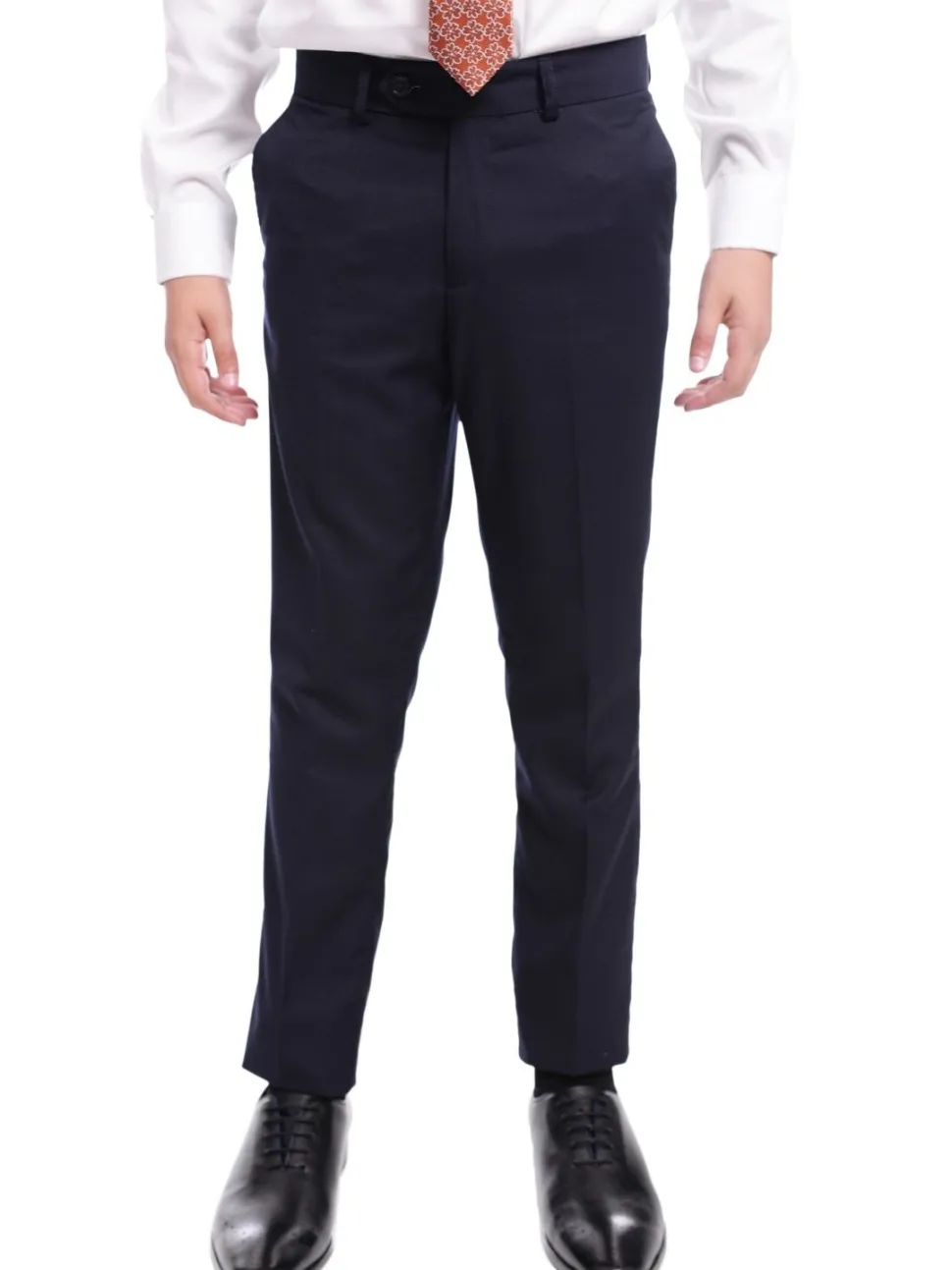 T.O. Boy's Solid Navy Blue Husky Fit Blazer Sportcoat