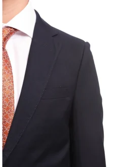 T.O. Boy's Solid Navy Blue Husky Fit Blazer Sportcoat