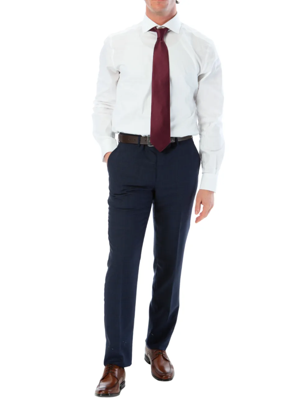 Tovaglia Mens Slim Fit Blue Plaid 100% Wool 2 Piece Suit