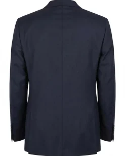 Tovaglia Mens Solid Navy Classic Fit Double Breasted Wool Cashmere Suit