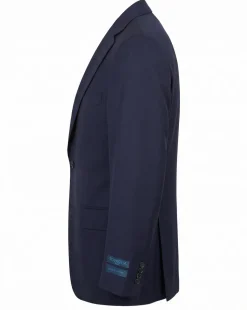 Tovaglia Solid Navy Classic Fit Notch Lapel Wool Cashmere 2-Button Suit
