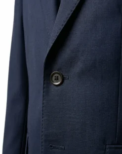 Tovaglia Solid Navy Classic Fit Notch Lapel Wool Cashmere 2-Button Suit