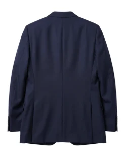 Tovaglia Solid Navy Slim Fit Notch Lapel Wool Cashmere Blend 2-Button Suit