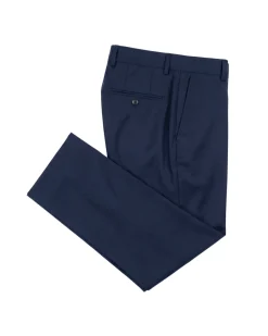 Tovaglia Solid Navy Slim Fit Notch Lapel Wool Cashmere Blend 2-Button Suit