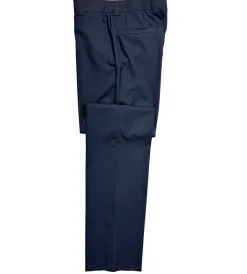Versace Classic Mens Solid Dark Blue Notch Lapel Classic Fit 3-Button Wool Suit - 38L