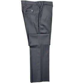Versace Collection Mens Solid Charcoal Notch Lapel Classic Fit 2-Button Wool Suit - 40L