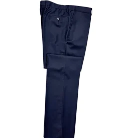 Versace Collection Mens Solid Dark Blue Notch Lapel Classic Fit 2-Button Wool Suit - 44L