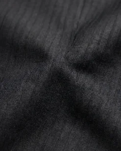 Z Zegna Mens Black Pinstripe Notch Lapels Classic Fit 2-Button Wool Suit - 40L